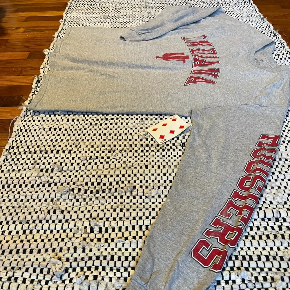 Fanatics Indiana University Heathered Long Sleeve T-shirt - Picture 4 of 7